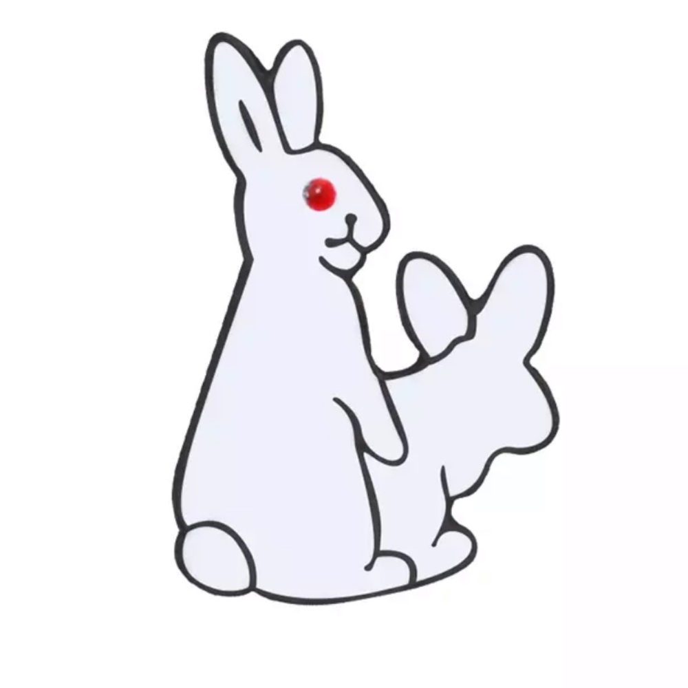 Rabbits Humping Pin Funny Bunny Sex NSFW Horny Joke Metal Lapel Badge